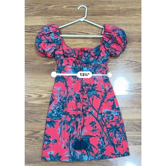 CARA CARA Flirty GIGI MINI SUN DRESS IN PINK HERON WATERMELON SZ XXS - Picture 5 of 10